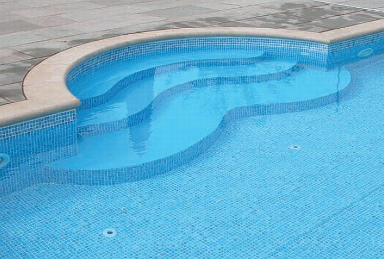 under liner pool steps